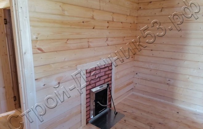 4 Брусовая баня  Б-18, 6х4м, 24 М, Новгородская область, Шимский район, деревня Любач. (8)